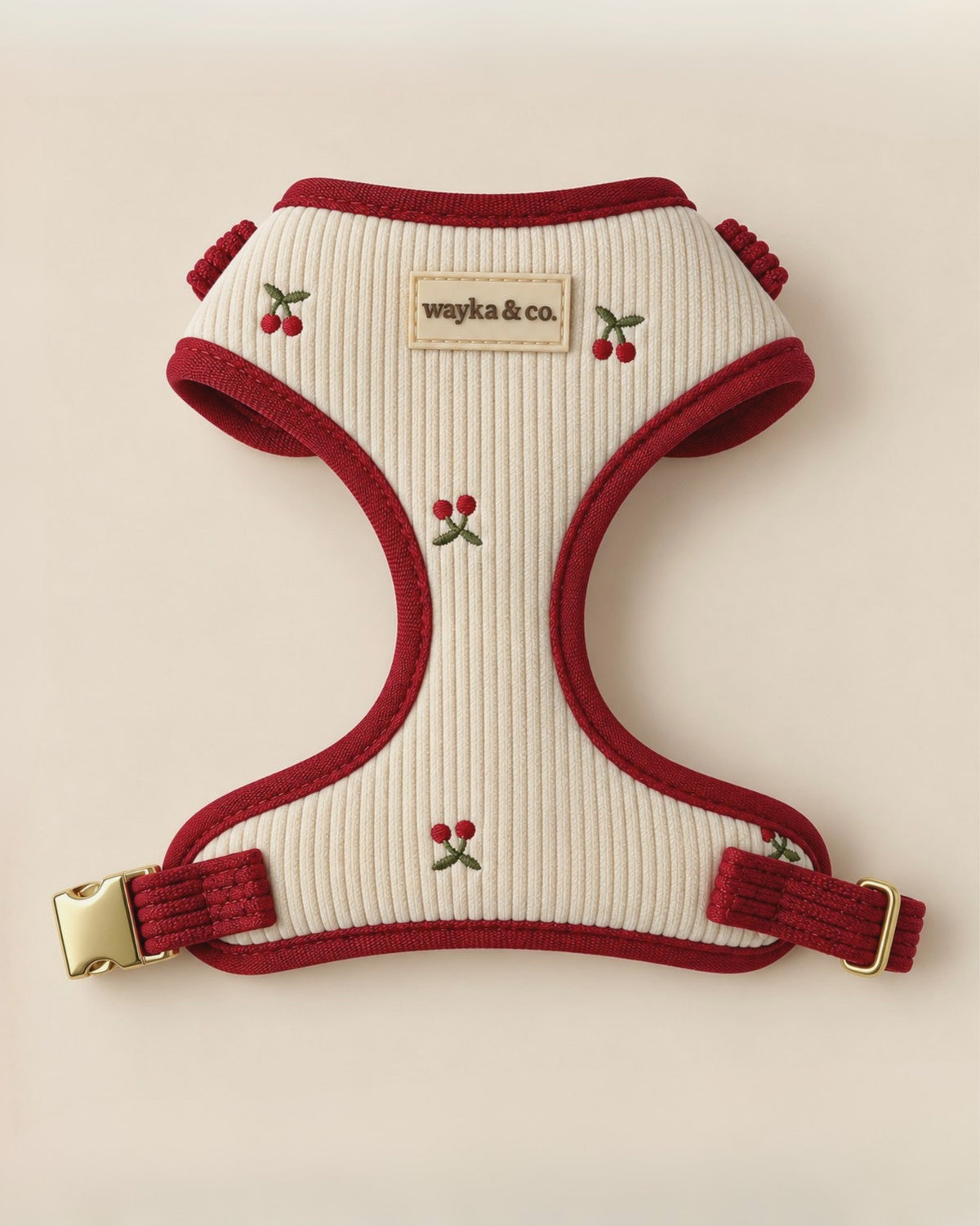 Cherry Corduroy Harness