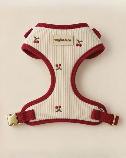 Cherry Corduroy Harness