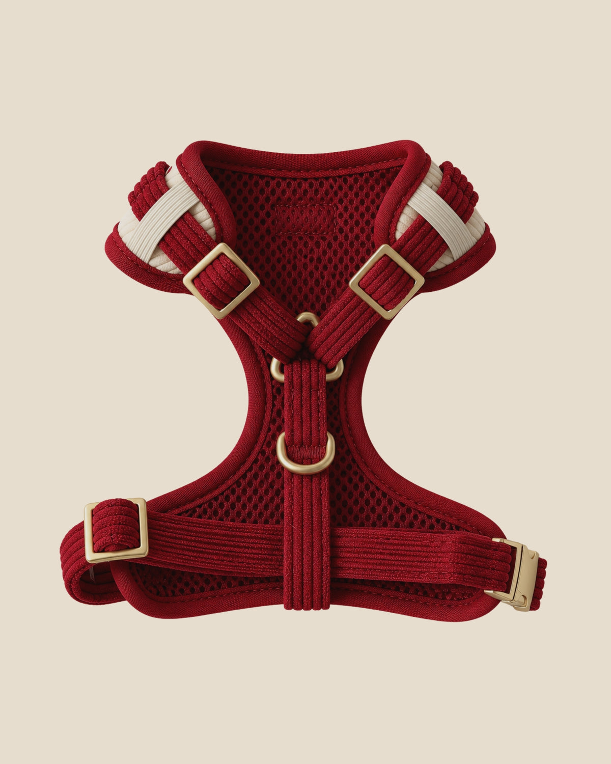 Cherry Corduroy Harness
