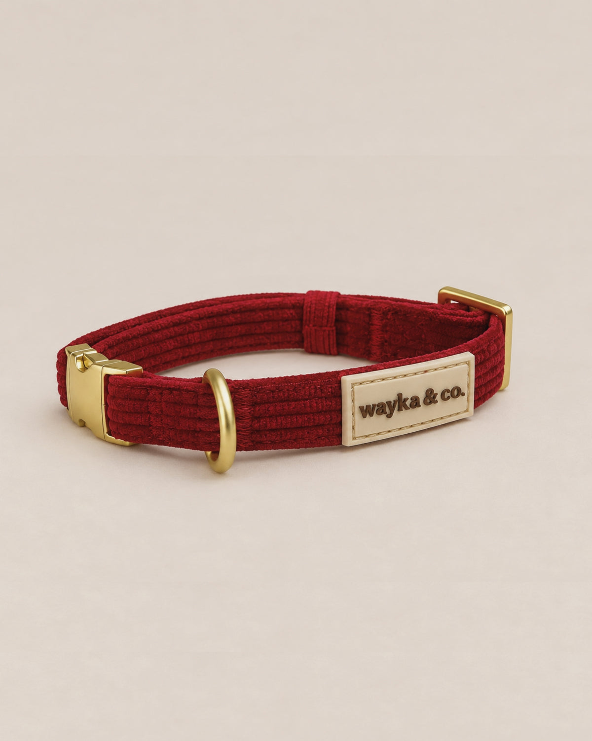 Corduroy Red Collar