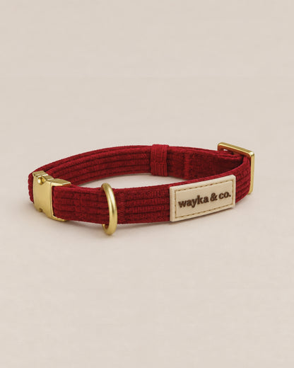 Corduroy Red Collar
